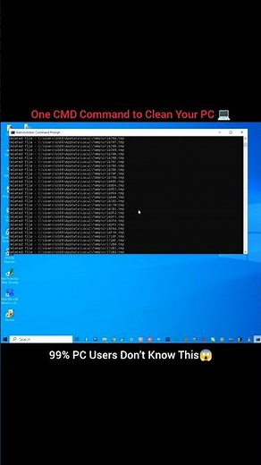 del /q /f /s %TEMP%\* | Clear Temporary Files Using CMD | Boost PC Performance