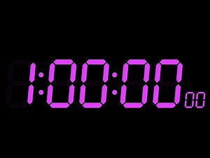 🕒 1 Hour Timer with Milliseconds & Ticking Sound | Study & Focus