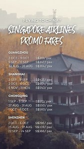 No stress but just sharing some flight deals so you don’t need to FOMO whenever you see your friend posting that #motorcycletrend 👀😉 Link in bio to experience China for less now! Fares are accurate at time of posting. T&Cs apply. | Traveloka Singapore