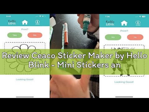 Review Ceaco Sticker Maker by Hello Blink - Mini Stickers and Photo Printer - Small Portable Bluetoo