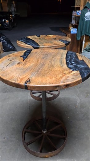 Let's get some feet under these pub tables! @superclearepoxy #blackforestsawmill #custom #sawyer #maker #woodworker #epoxy #table #sawdust | Black Forest Sawmill