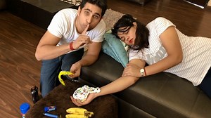 Banana Cream Chocolate on my Wife Face || Daksh Vs Saumya - Couple latest funny video 2020. Latest Husband wife video 2020 - Couple power youtube link : https://youtu.be/LTKx-tts_CI instagram link : https://www.instagram.com/daksh_vs_saumya/ | Daksh Vs Saumya