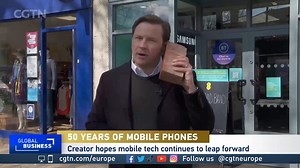 Monday marked 50 years since the first mobile phone call. Would you swap your sleek model for an old-fashioned “brick”? CGTN’s Paul Barber asked the public. | CGTNEurope