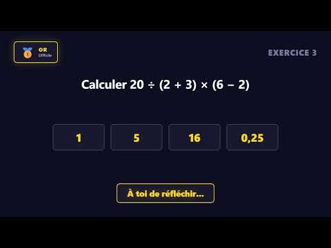 Priorites operatoires - Exercices corriges | Maths 5eme