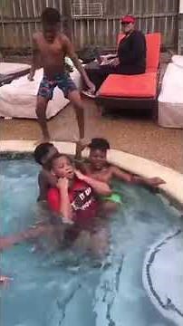 fighting in the pool boys young #kidsgames #poolparty #summervibes #summerslam