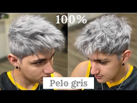 Como hacer el pelo GRIS 😱🚨🔥 paso a paso en español ✅