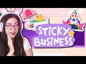 making EVEN MORE STICKERS in Sticky Business!! #3