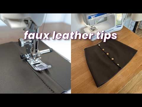 How To Sew Faux Leather on a Sewing Machine
