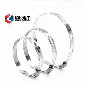 [Hot Item] Stainless Steel Strap Hose Clamp for Pole Bracket and Heavy Duct Pipe