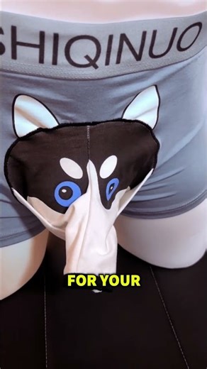 Would you wear these 3D Husky Boxers? 🐾🤔 #FunnyGifts #shorts