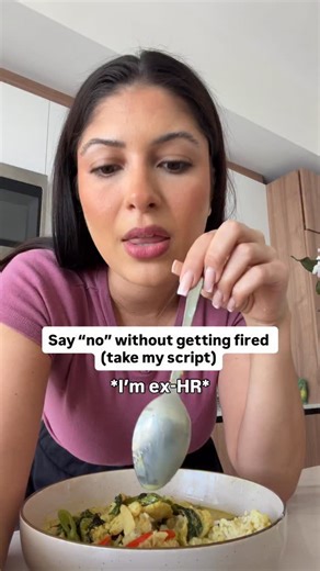 How to say no at work without getting sent to HR Most people don’t get in trouble for saying no — they get in trouble for saying it the wrong way. This is how to set boundaries at work, say no to extra work, and still protect your reputation with your boss. Save this before your next awkward work conversation. #badboss #careercoach #workboundaries | Emily The Recruiter