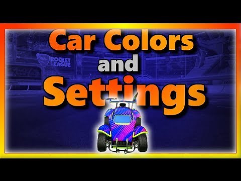 My Rocket League Car Colors and Settings