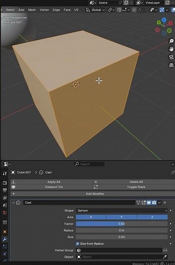 2 ways to Sphereize a cube in Blender :)