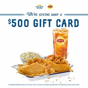 Sign up now for your chance to win a $500 Long John Silver's gift card! These prizes could be released at any moment so sign up now! | Long John Silver's