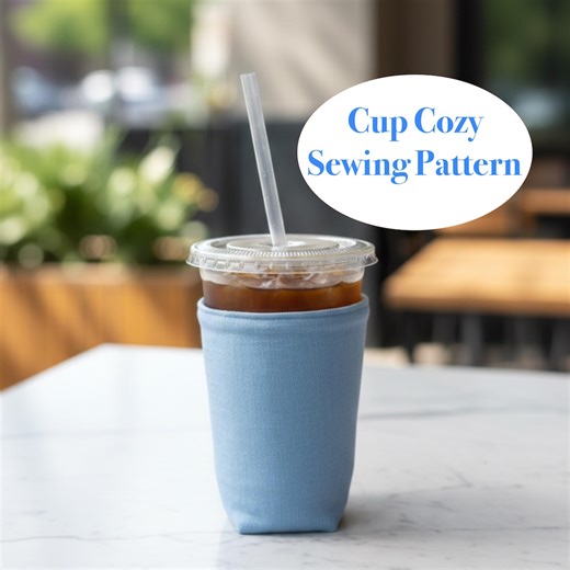 Insulated Cup Cozy Sewing Pattern: Beginner DIY Coffee Sleeve (PDF Download) - Etsy UK