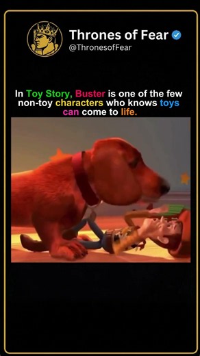 When You Realize Buster Knows the Toys Are Alive in Toy Story 🐶