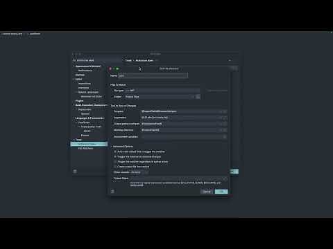Setup PhpStorm to auto run Laravel Pint and Prettier on save.
