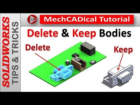 Delete or Keep Bodies Command In SolidWorks
