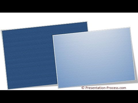 How to Create PowerPoint Pattern Backgrounds : Effects Series