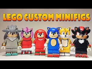 Sonic The Hedgehog Lego Custom Minifigures