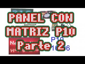 Matriz con panel led P10 16x32 con ARDUINO parte 2