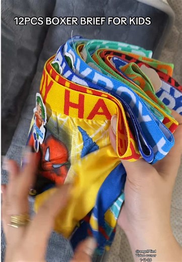 12PCS Boxer Briefs for Kids – Comfort and Style