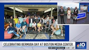 Television viewers in Boston had a taste of #BermudaDay thanks to Bermudian news anchor Glenn Jones who wore Bermuda shorts on air during his broadcast for NBC10 Boston and explained about Bermuda Day | Bernews.com/08ce | Bernews.com