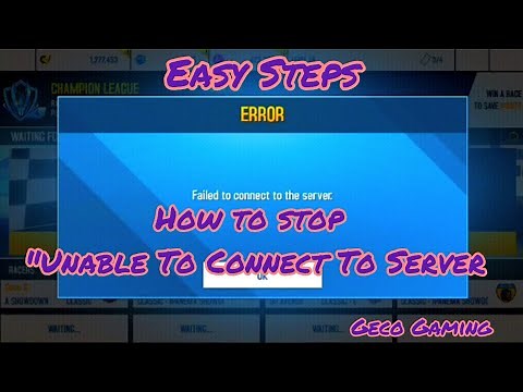 Asphalt 8 || How to stop "Unable To Connect To Server" when trying to play Multiplayer