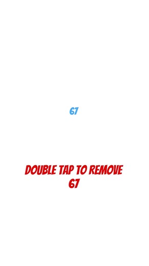 Double tap to REMOVE 67 #phonk