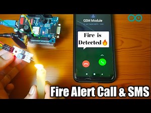 How to get Fire Alert Call and SMS in Mobile using GSM SIM 800 Module