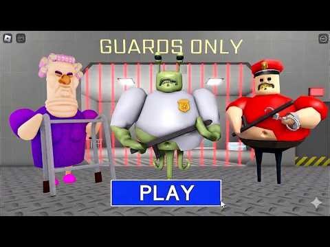 🚨PRISONER ESCAPE! HARD MODE - Alien Gold Barry Grumpy Granny Obby Full Gameplay 4K #roblox #obby