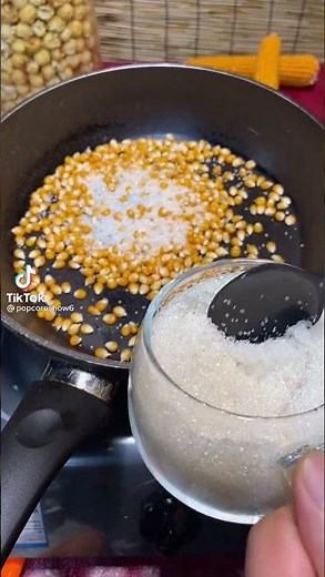 Delicious sugar caramelled popcorn recipe