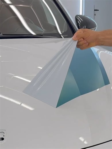 Satin Green Vinyl Wrap on Porsche Hood & Bumper