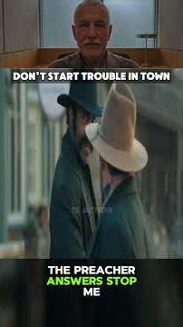 Never Taunt a Marshal While a Quiet Preacher Watches | Outlaw Johnny Black 2023 | #movie #movieclips