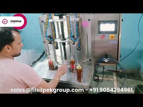 Mustard Oil Filling Machine 500ml - 1000ml | Semi Automatic 2 Head Servo Filling System