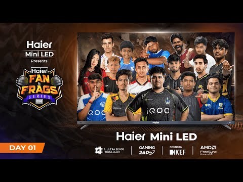 Haier Fan and Frags | BGMI | DAY 1 | Ft. GODL,SOUL, AX, TR