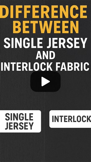 Jersey vs Interlock 😮 Fabric Difference You Must Know! #shorts #youtubeshorts #yt #ytshorts