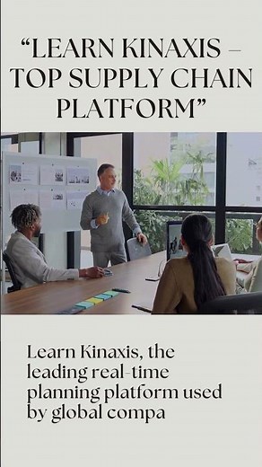 Kinaxis Training in Hyderabad | Supply Chain Planning with Real Projects