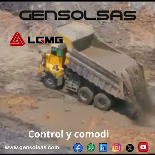 Camión minero de LGMG con GENSOLSAS