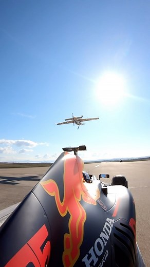 Catching planes, or planes catching us? 🤔 #F1 #RedBullRacing #TBT #planes | Oracle Red Bull Racing