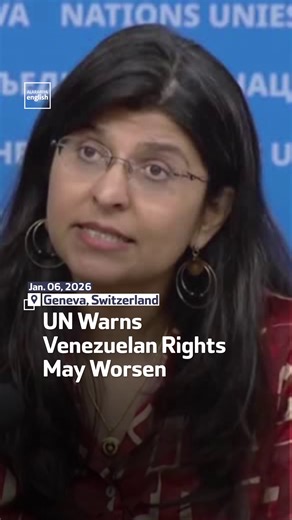 UN human rights office spokesperson Ravina Shamdasani says the United Nations is deeply concerned about the situation in Venezuela following the US military operation, warning that unilateral intervention violates international law and cannot deliver accountability for human rights abuses. | Al Arabiya English