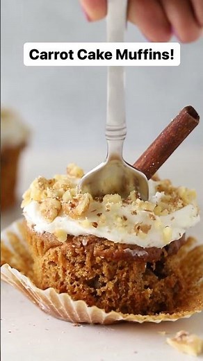 Healthy Carrot Cake Muffins