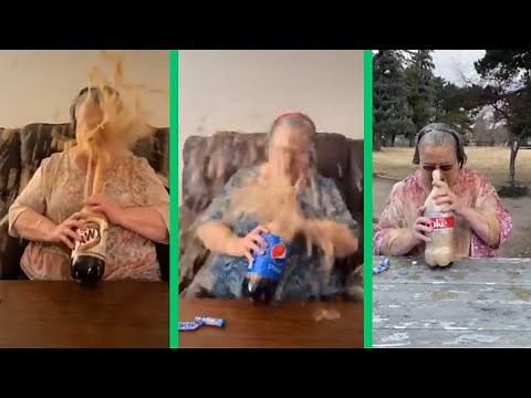 All of SandyBePsycho’s (grandma Sandy’s) Coke and Mentos FAILS!!!!