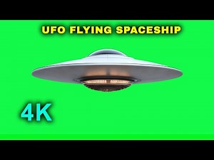 UFO Flying Saucer Alien Spaceship Green Screen Effect 4K V1