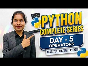 Day-5| Python Operators |With examples