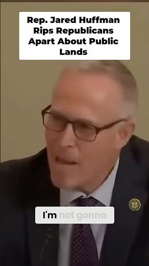 Rep. Jared Huffman says what we ALL ARE THINKING! MIC DROP #gop #republicans #micdrop