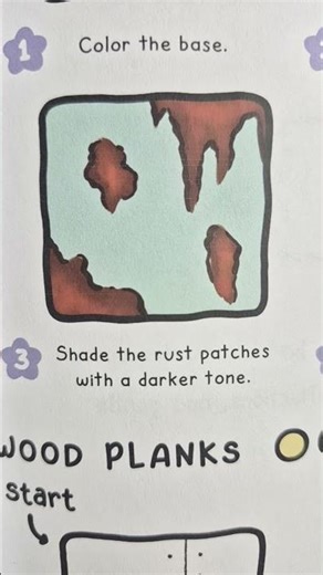 How to draw rust effect coloring tutorial #howtodraw #cocowyocoloringbook #tutorial #coloring