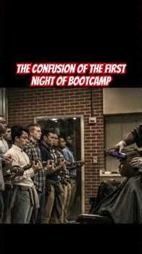 Receiving your first military haircut in bootcamp