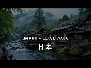 Japan Village Walking Tour - Exploring the Countryside of Japan | 4K HDR - 60fps