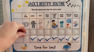 Toddler Bedtime Routine Chart: Visual Positive Parenting Tool (Printable)